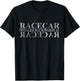 Racecar Spelled Backwards Funny Car Mechanic Race Car T-Shirt - T-Shirt | Black