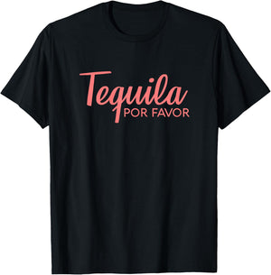 TEQUILA POR FAVOR Shirt | Cinco De Mayo Drinking T-Shirt - T-Shirt | Black