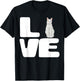 I Love My Khao Manee Cat Lover Gift T-Shirt - T-Shirt | Black