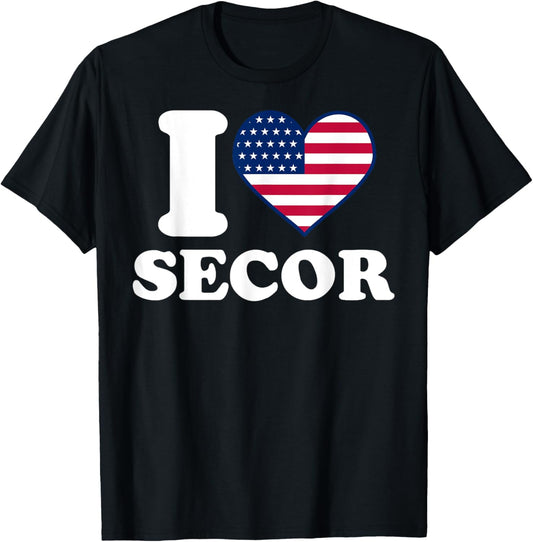 I love Secor I heart Secor T-Shirt - T-Shirt | Black