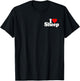 I Love Heart Sheep Livestock T-Shirt - T-Shirt | Black