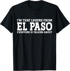 El Paso Hometown TX Texas Home Roots Funny City El Paso T-Shirt - T-Shirt | Black