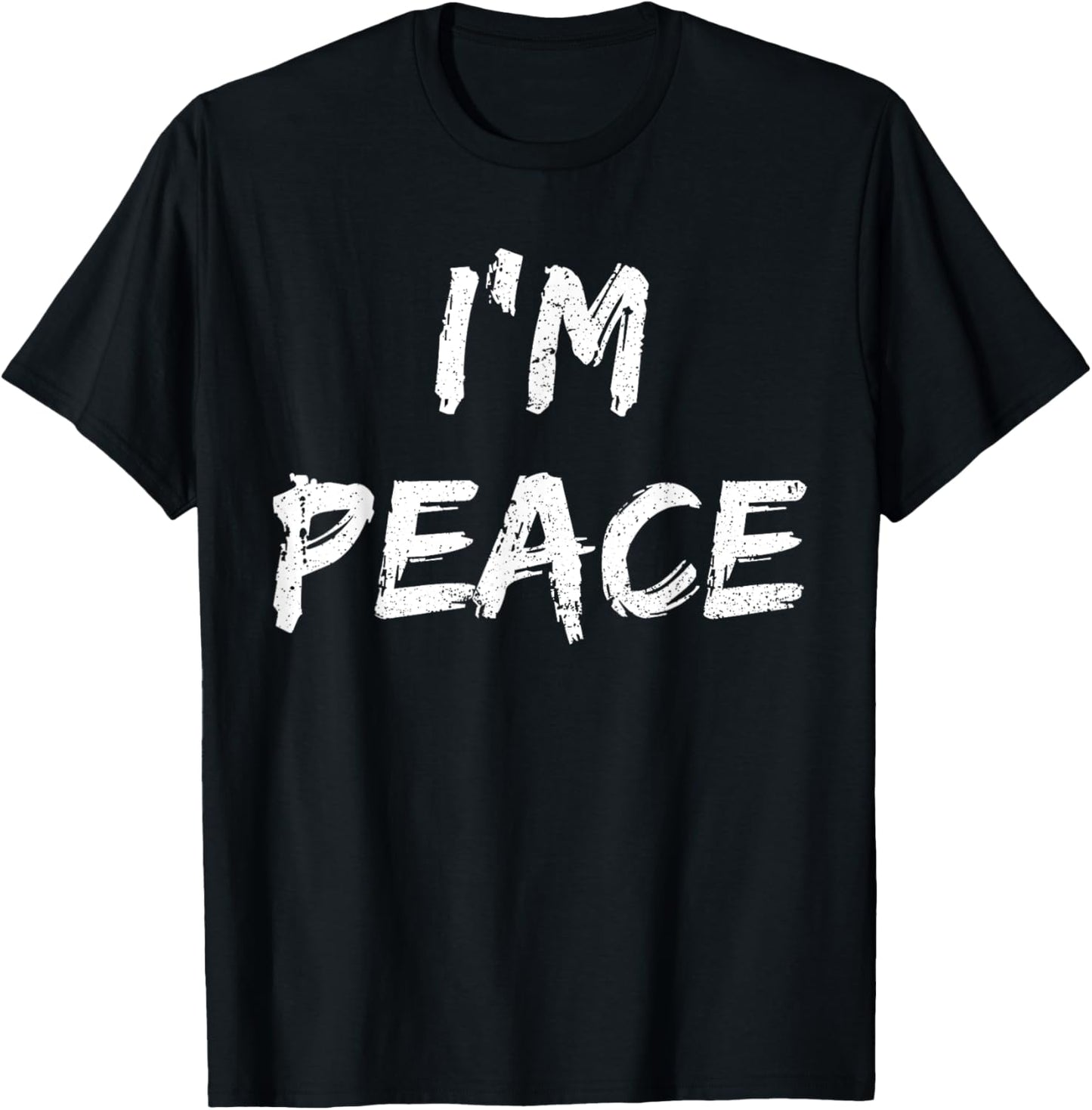 Shirt I Come in Peace I'm Peace Funny Matching Couple T-Shirt - T-Shirt | Black