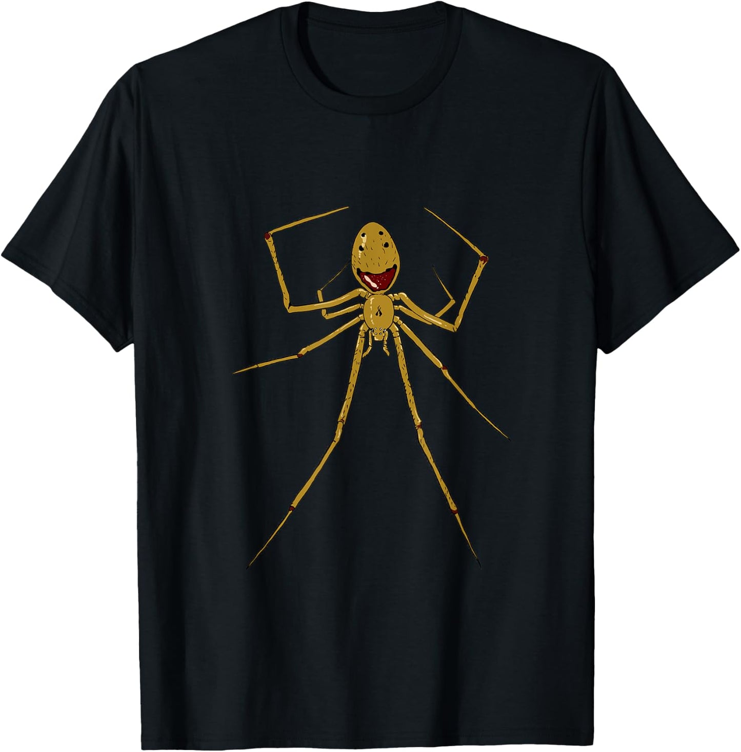 Scary Halloween Big Spider Costumes Gift for Decoration T-Shirt - T-Shirt | Black