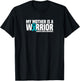 My Mother is a Warrior Teal Ribbon Ovarian Cancer Awareness T-Shirt - T-Shirt | Black
