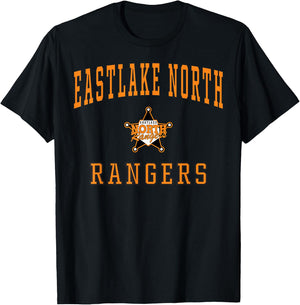 Eastlake North High School Rangers C1 T-Shirt - T-Shirt | Black