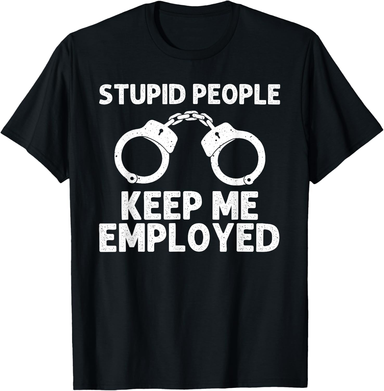 Funny Cop Design Women Police Officer Policeman Cop T-Shirt - T-Shirt | Black