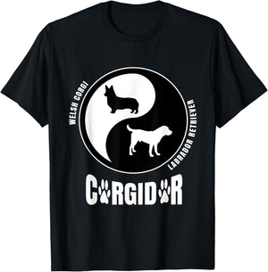 Corgidor Dog Lovers Shirt | Breeders Gift | Pet Corgidor Men Women Girls Kids T-Shirt - T-Shirt | Black