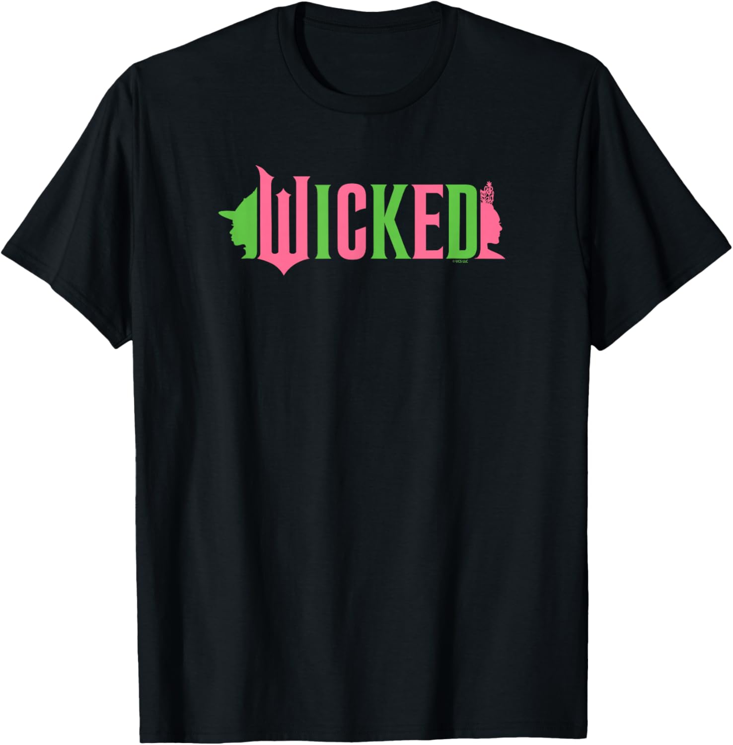 Wicked Pink & Green , Black, S T-Shirt - T-Shirt | Black