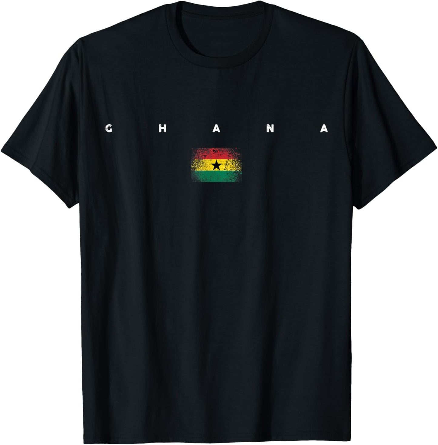 Ghana Flag Pride Vintage /Retro Soccer Ghana Football T-Shirt - T-Shirt | Black