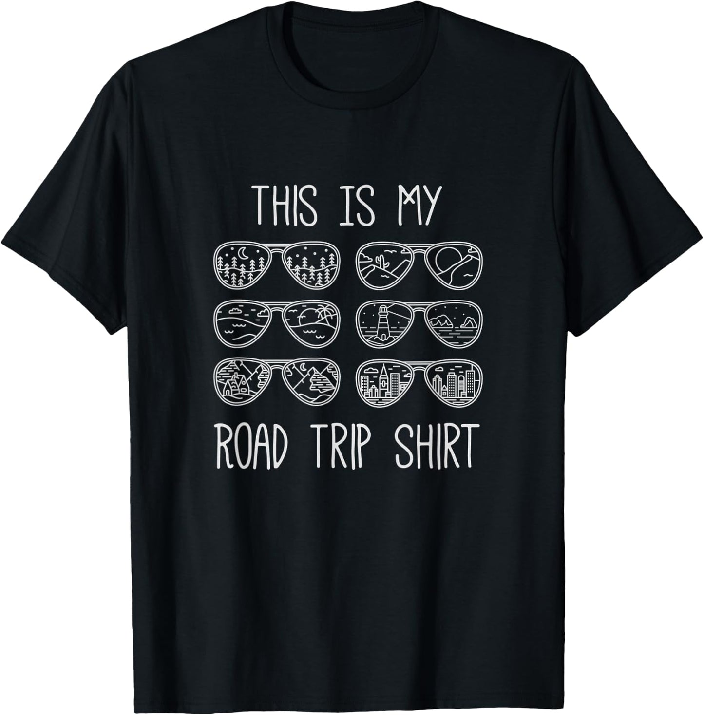 This Is My Road Trip Shirt - Vacation Family Friend Camping T-Shirt - T-Shirt | Black
