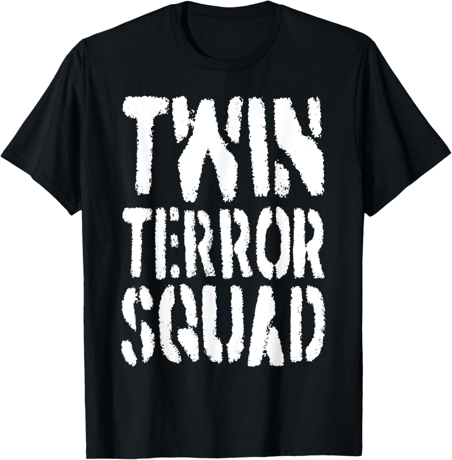 Funny Twin Terror Squad T-Shirt - T-Shirt | Black