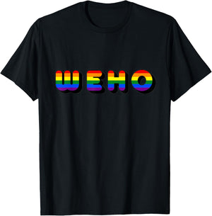 West Hollywood (WEHO) pride T-Shirt - T-Shirt | Black