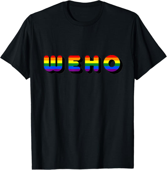 West Hollywood (WEHO) pride T-Shirt - T-Shirt | Black