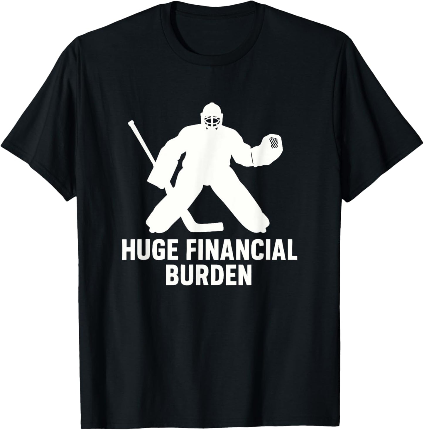 Funny Hockey Goalie Mom & Dad, Ice Hockey T-Shirt - T-Shirt | Black