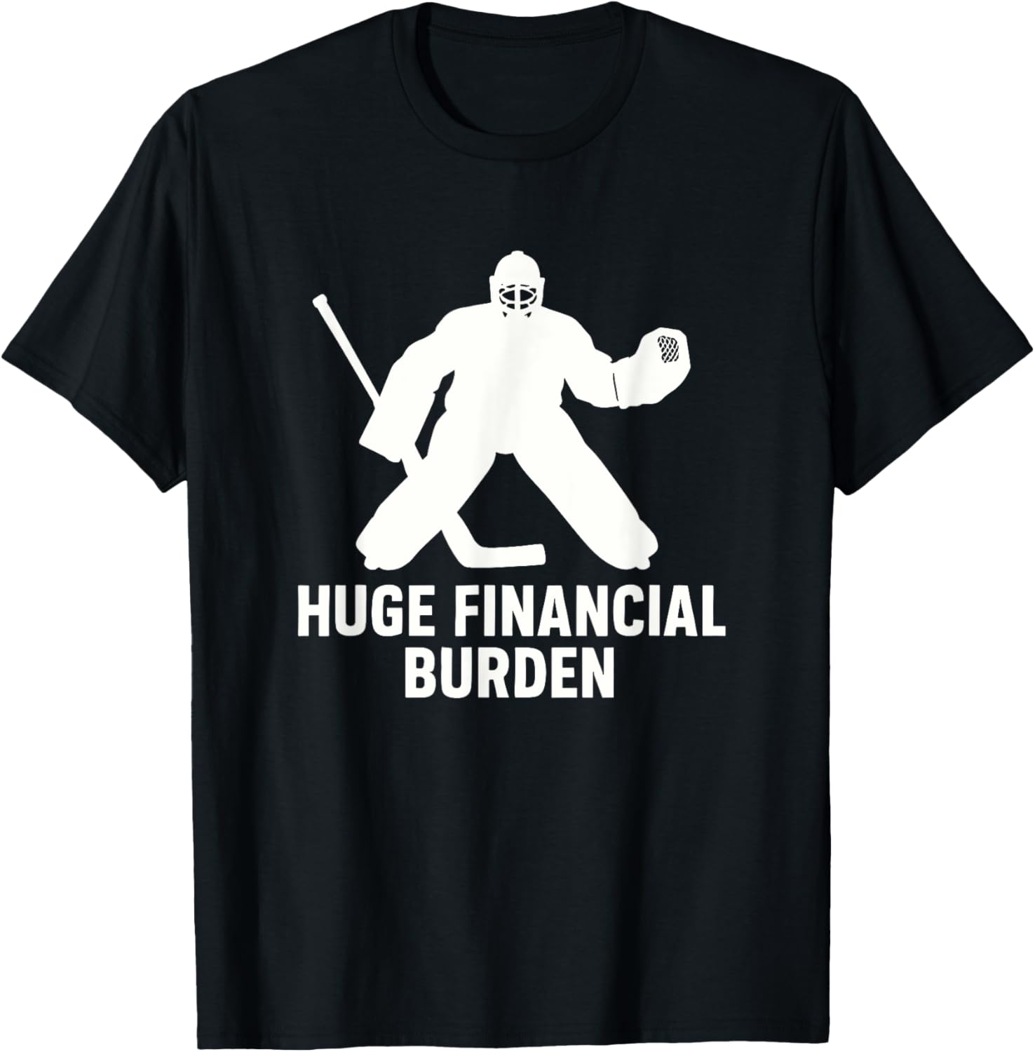 Funny Hockey Goalie Mom & Dad, Ice Hockey T-Shirt - T-Shirt | Black
