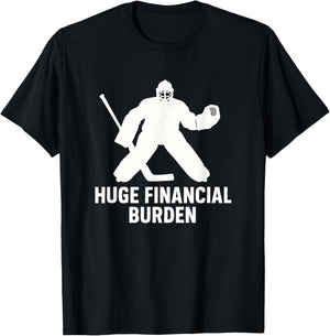 Funny Hockey Goalie Mom & Dad, Ice Hockey T-Shirt - T-Shirt | Black