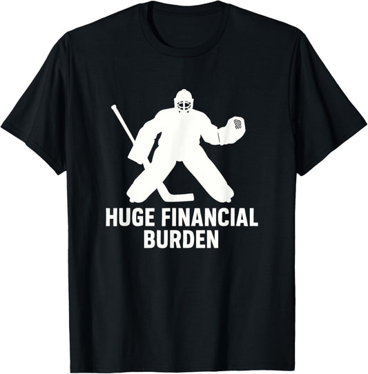 Funny Hockey Goalie Mom & Dad, Ice Hockey T-Shirt - T-Shirt | Black