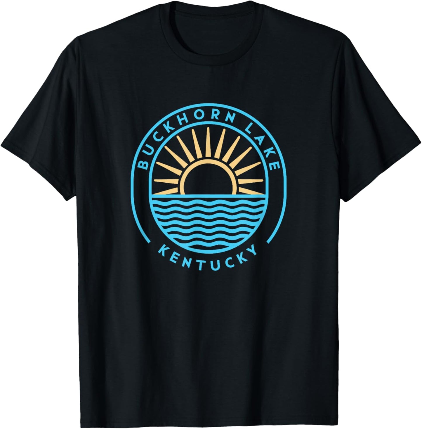 Buckhorn Lake Kentucky Outdoors Vintage T-Shirt - T-Shirt | Black