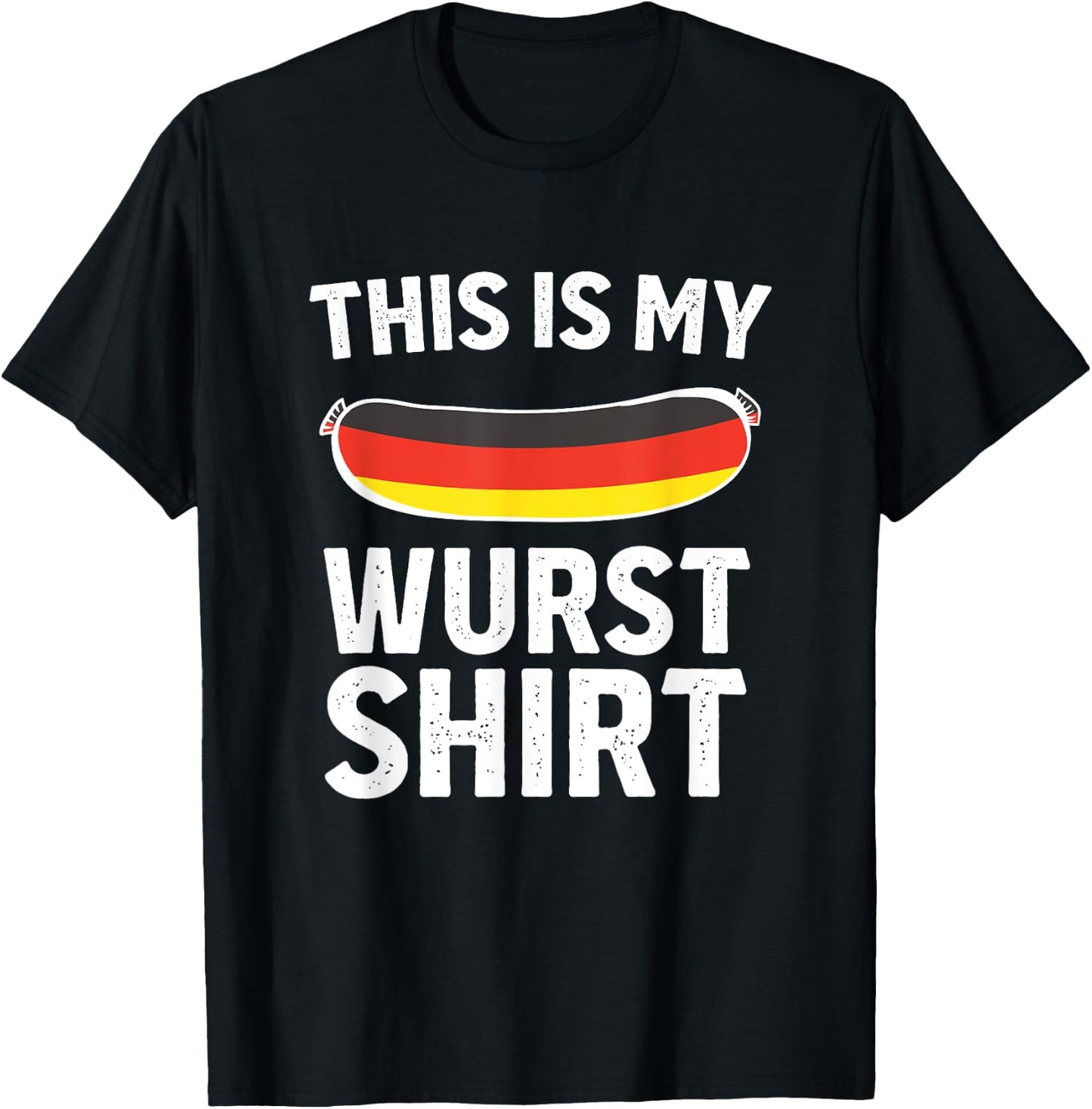 This Is My Sausage Shirt Germany Flag Oktoberfest Costume T-Shirt - T-Shirt | Black