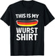 This Is My Sausage Shirt Germany Flag Oktoberfest Costume T-Shirt - T-Shirt | Black
