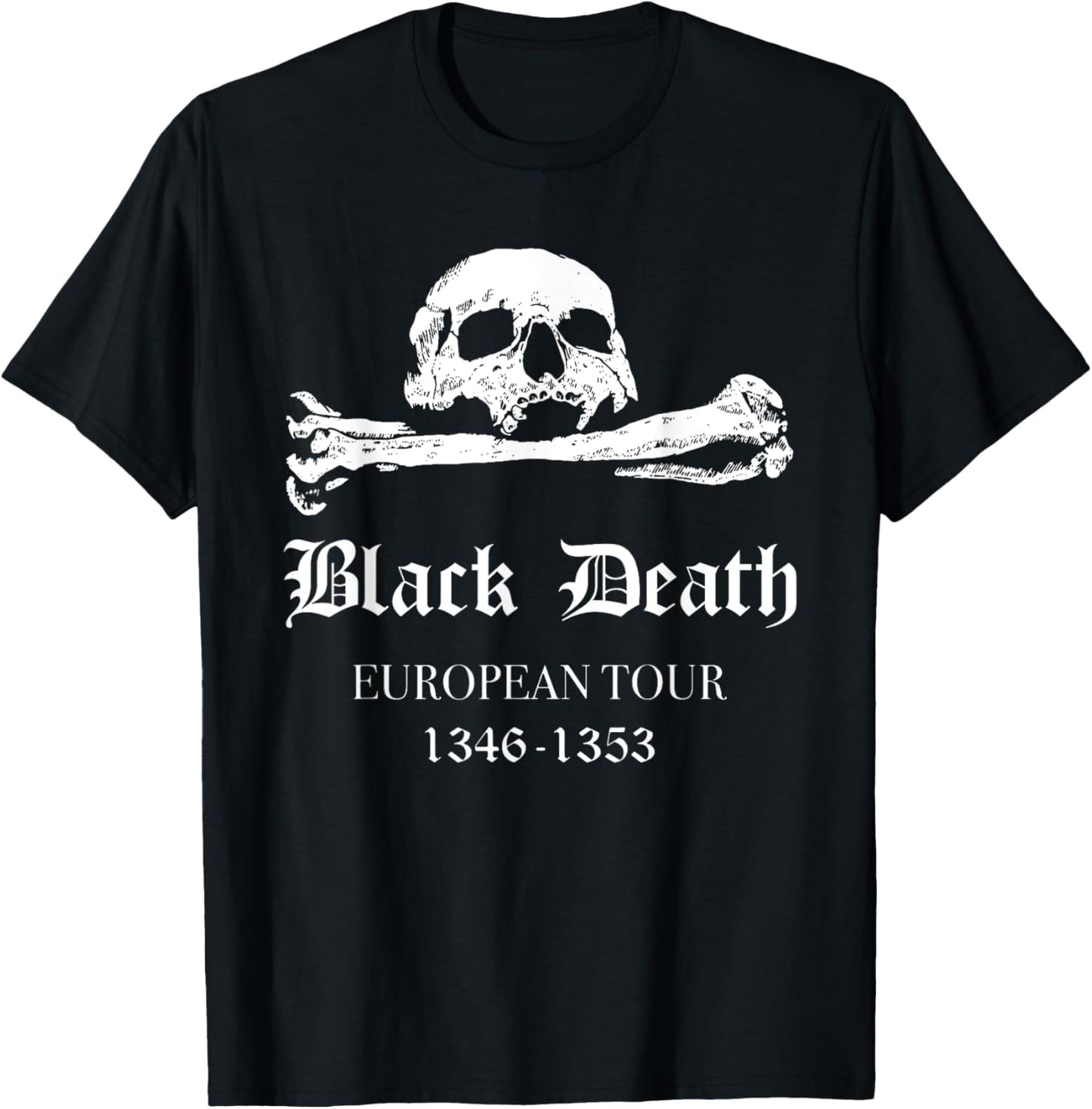 Plague Mask Doctor Plague Black Death European Tour T-Shirt - T-Shirt | Black