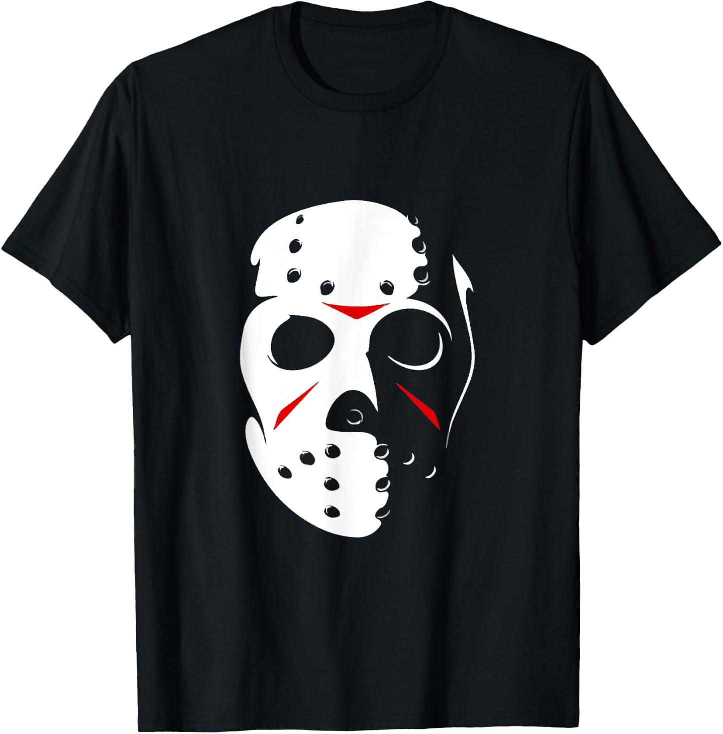 Jason Hockey Mask Halloween Shirt Friday 13TH T-Shirt - T-Shirt | Black
