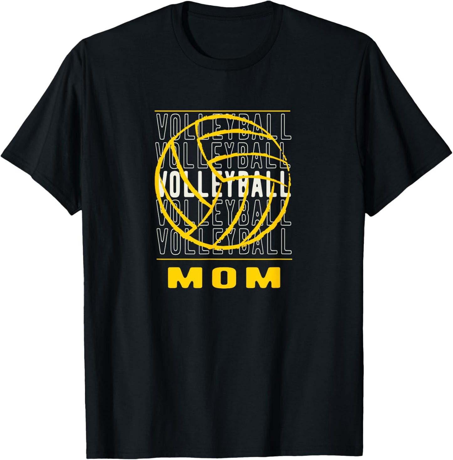 Volleyball Mom T-Shirt - T-Shirt | Black