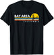 Bay Area California CA Vintage Retro Souvenirs T-Shirt - T-Shirt | Black