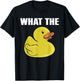 Duck Funny Kids What The Duck Lover T-Shirt - T-Shirt | Black