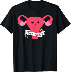 Hysterectomy Support And Uterine Operation Survivor Shirt T-Shirt - T-Shirt | Black