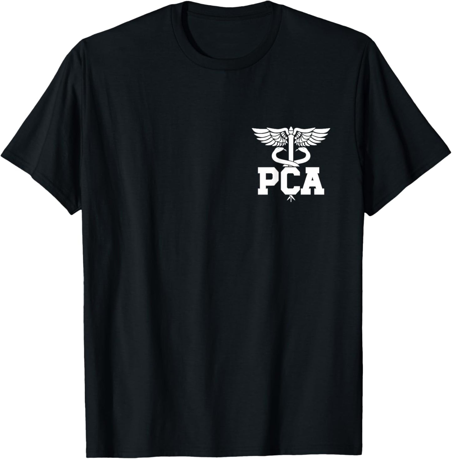 PCA Caduceus Patient Care Assistant PCA Nurse T-Shirt - T-Shirt | Black