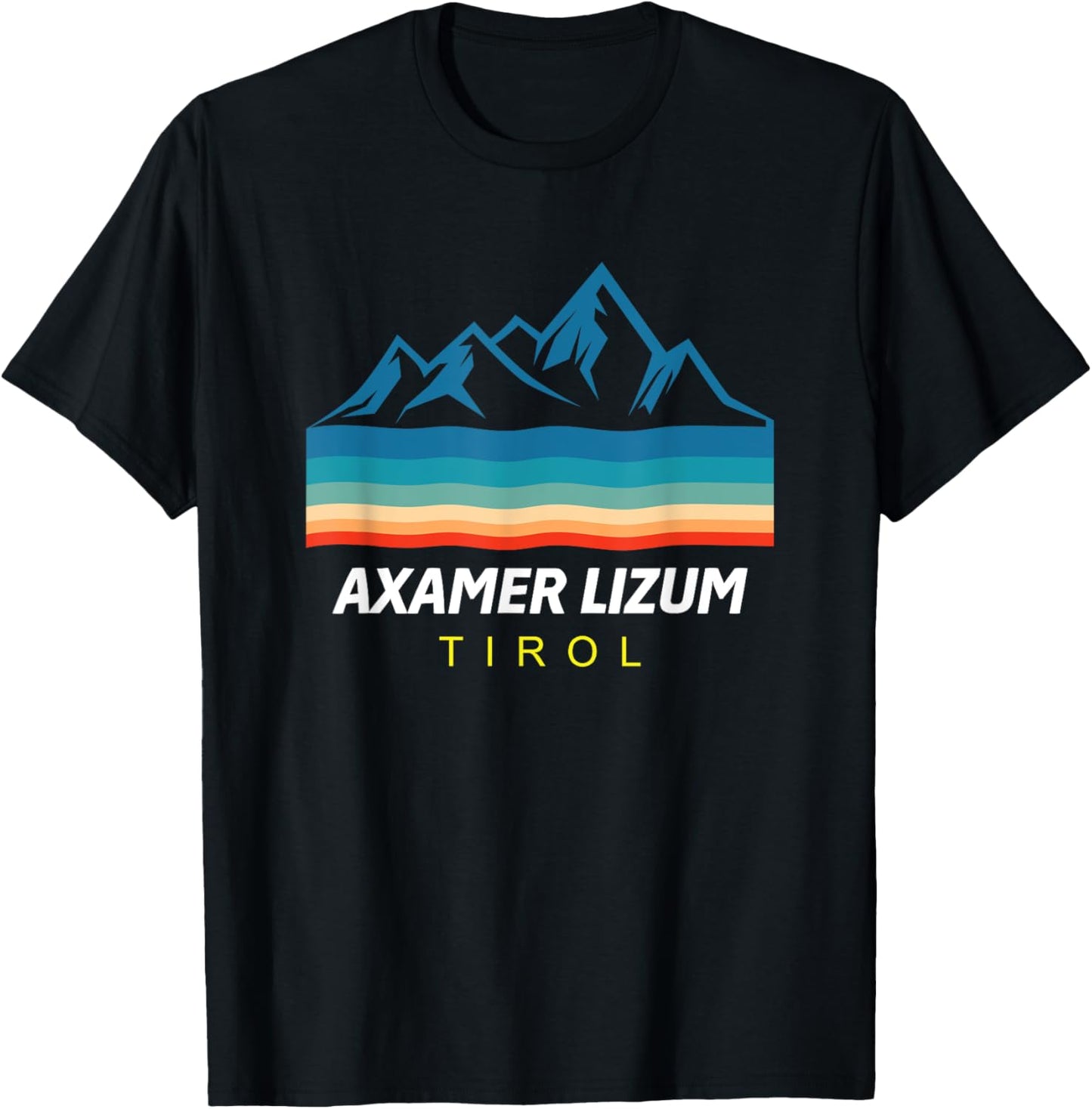 Tyrol Skiing Axamer Lizum Ski Snowboard Gift T-Shirt - T-Shirt | Black