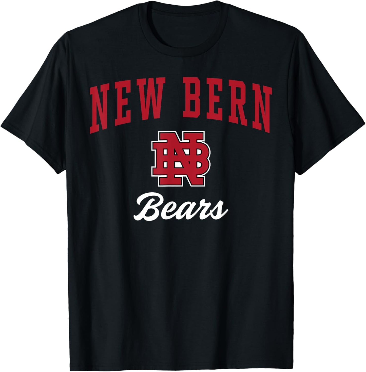 New Bern High School Bears C3 T-Shirt - T-Shirt | Black