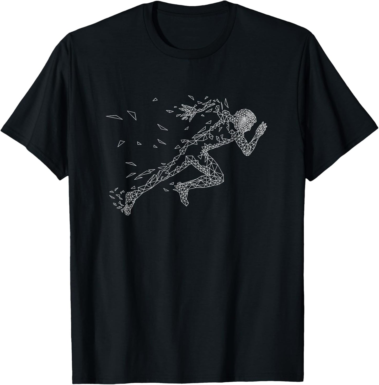 Sprinter Track and Field Runner Running Marathon T-Shirt - T-Shirt | Black