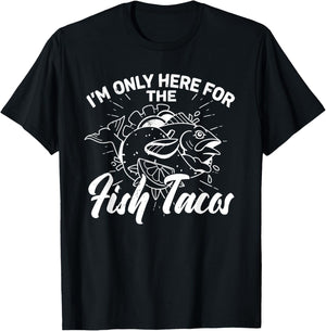 Fish taco Mexican tortilla recipe Baja California Mexico T-Shirt - T-Shirt | Black