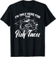 Fish taco Mexican tortilla recipe Baja California Mexico T-Shirt - T-Shirt | Black