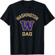 University of Washington Huskies Arched Dad T-Shirt - T-Shirt | Black