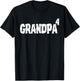 Grandpa of 4 Grandkids Four Grandchildren 4th Time Grandpa T-Shirt - T-Shirt | Black