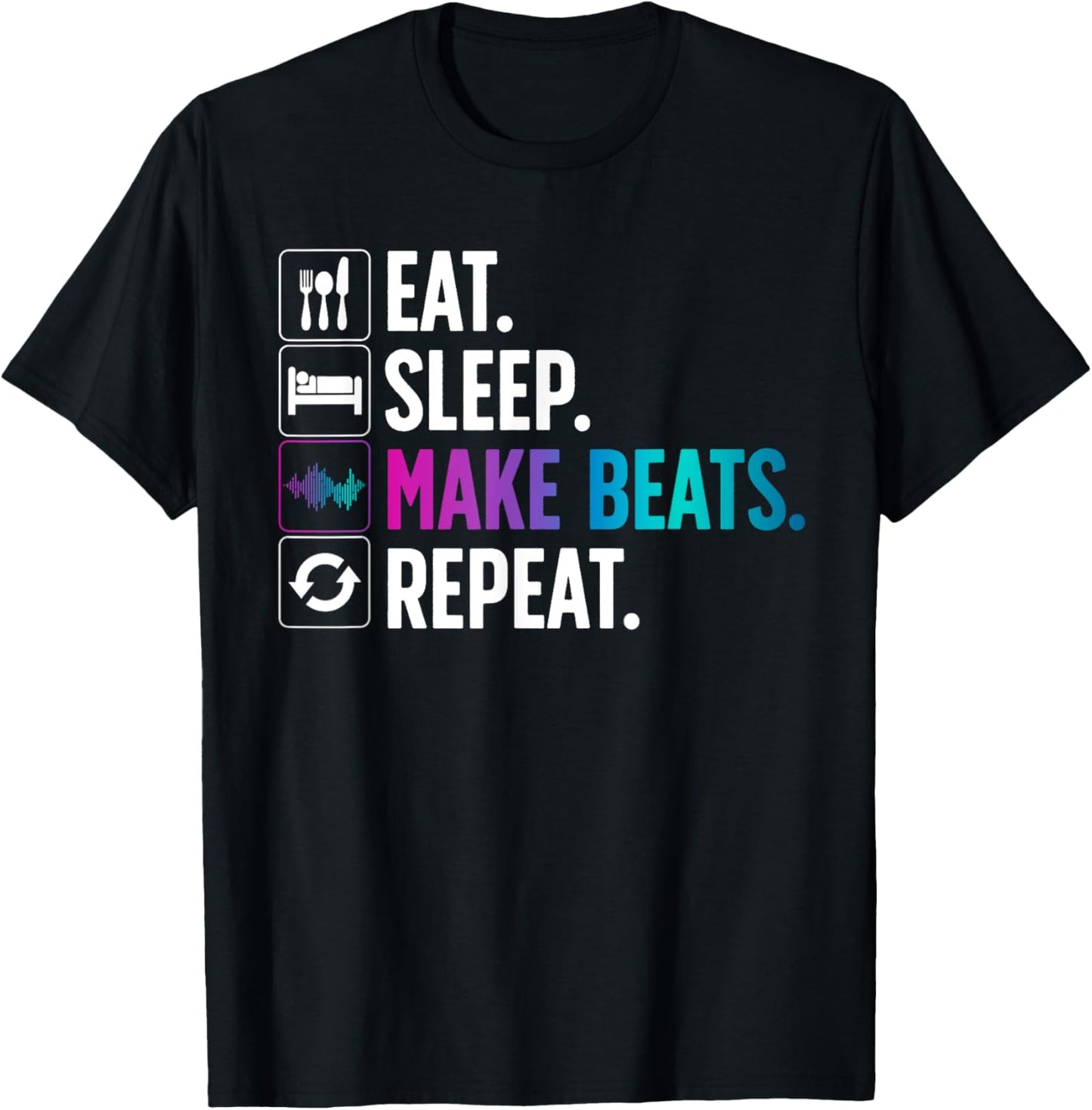 Cool Music Producer Women DJ Beatmaker EDM Musician T-Shirt - T-Shirt | Black
