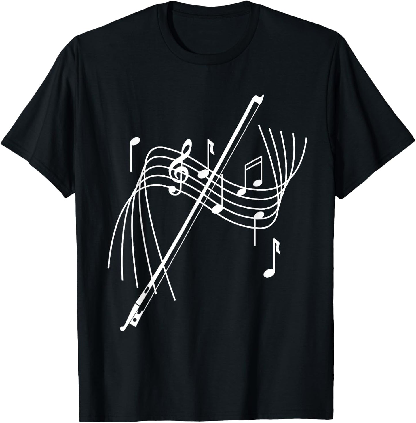 Orchestra Shirt String Player String Bow Musician T-Shirt - T-Shirt | Black