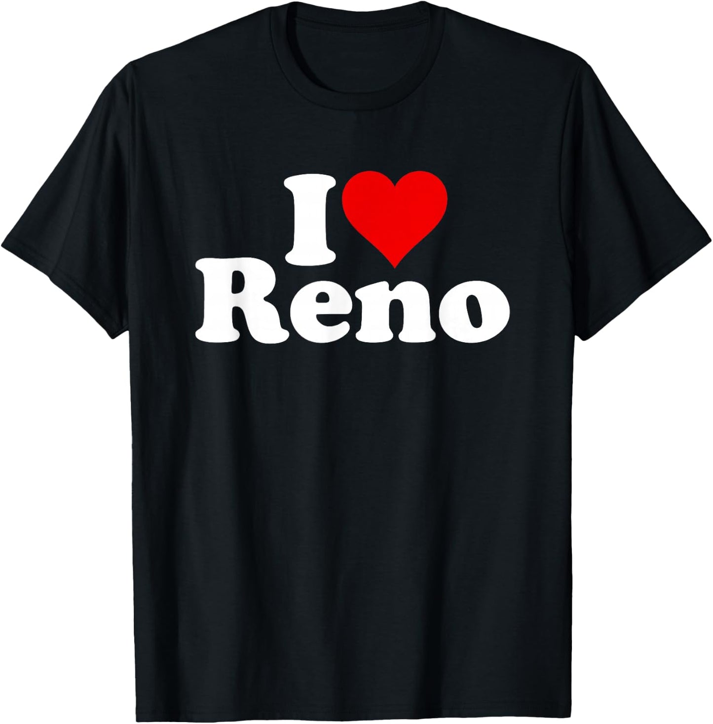 I Love Heart Reno Nevada Nv T-Shirt - T-Shirt | Black