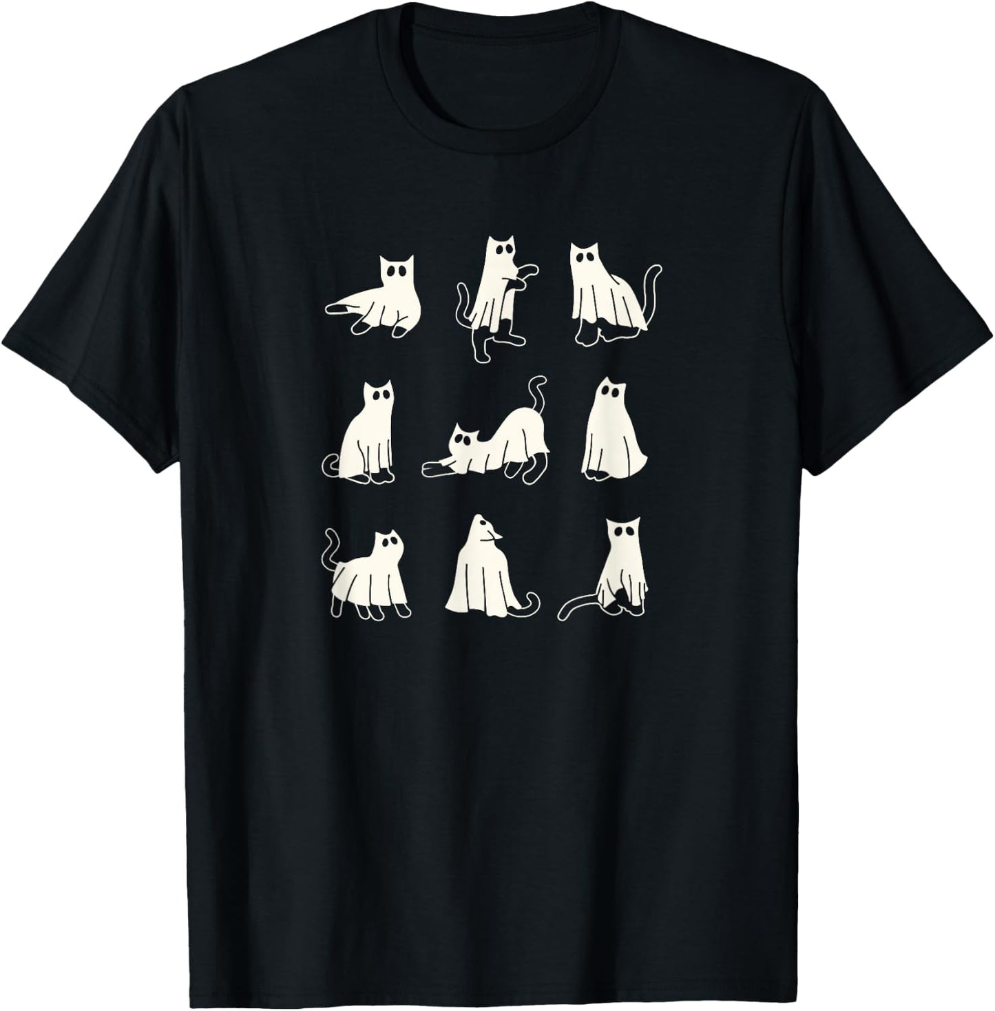 Funny Halloween Ghost Cats kids T-Shirt - T-Shirt | Black