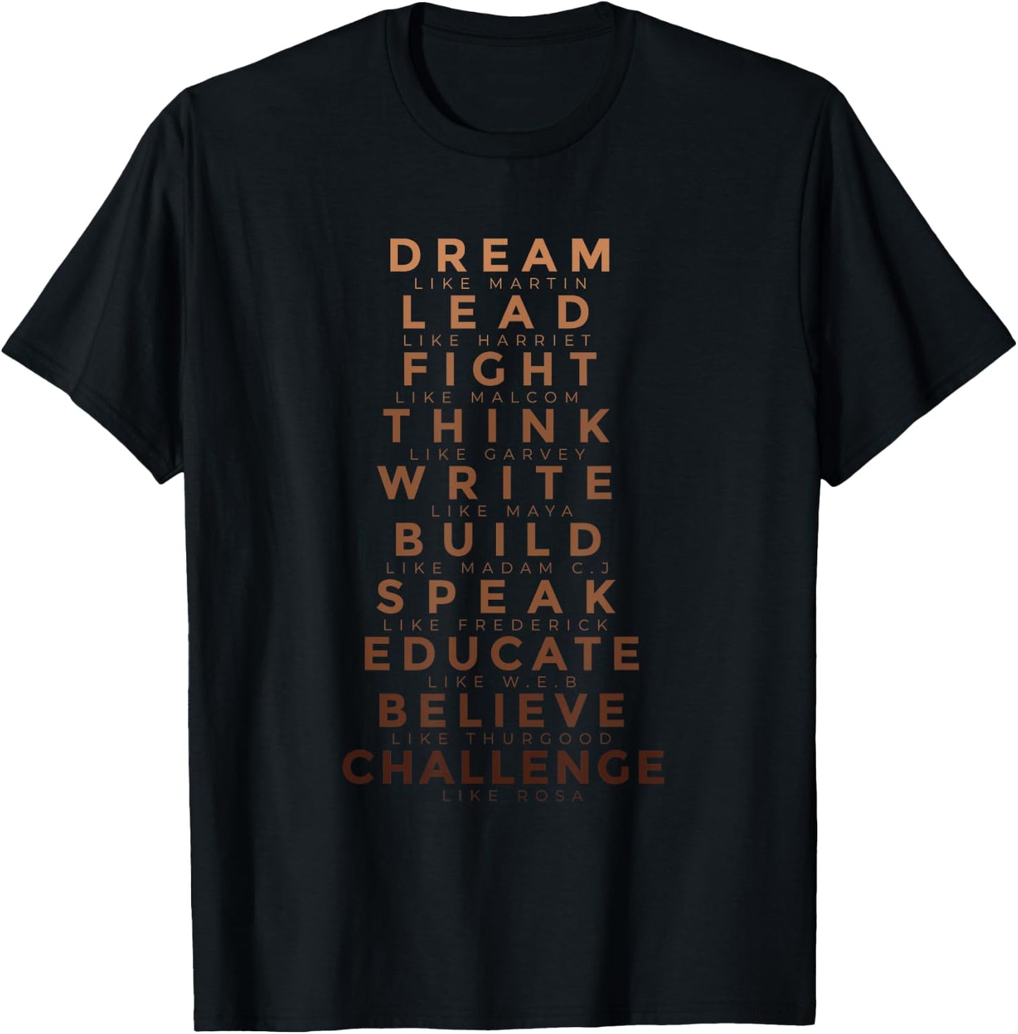 Black History Month Dream Like Martin Lead Like Harriet T-Shirt - T-Shirt | Black