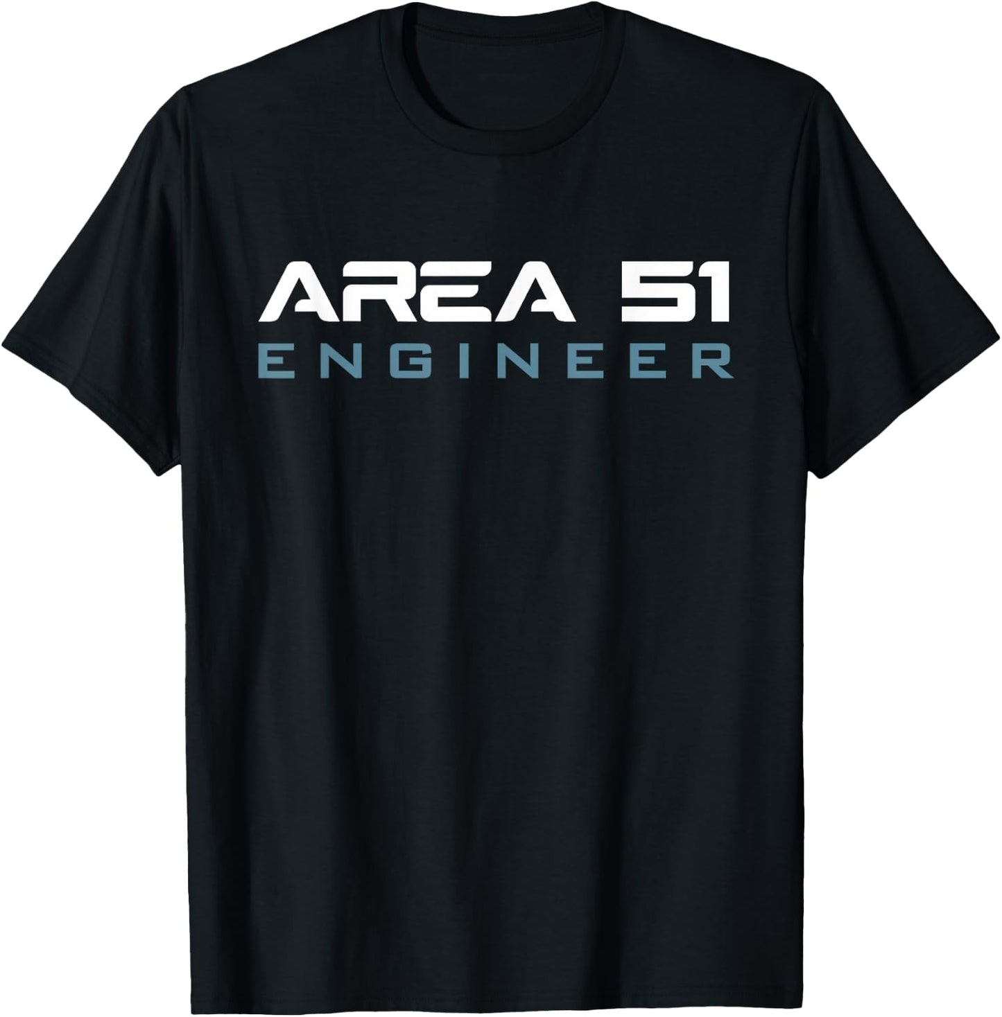Funny Area 51 Conspiracy Theory Engineer Secret Job Title T-Shirt - T-Shirt | Black