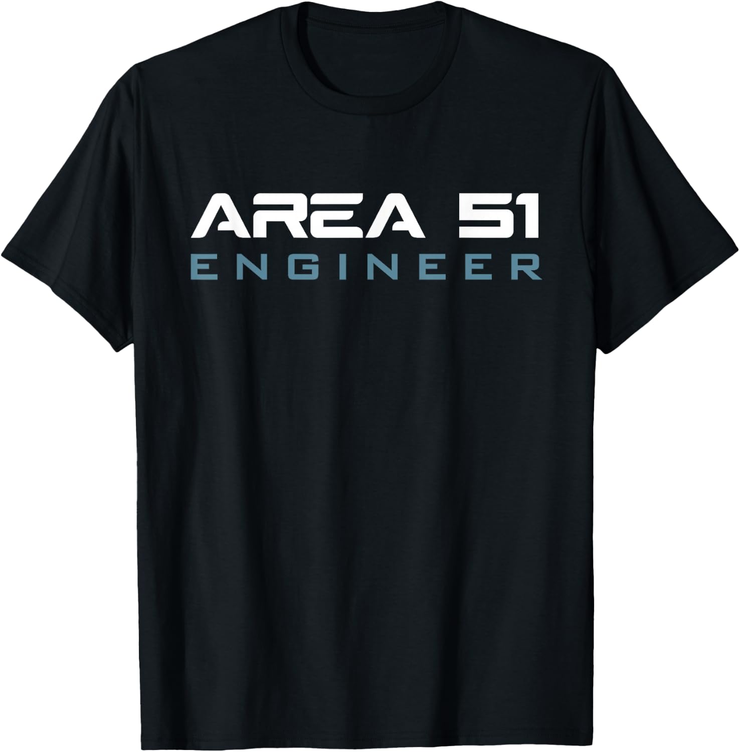 Funny Area 51 Conspiracy Theory Engineer Secret Job Title T-Shirt - T-Shirt | Black