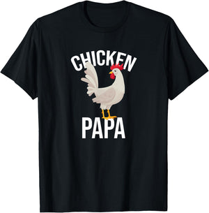 Chicken Papa Chicken Chickens Pet T-Shirt - T-Shirt | Black