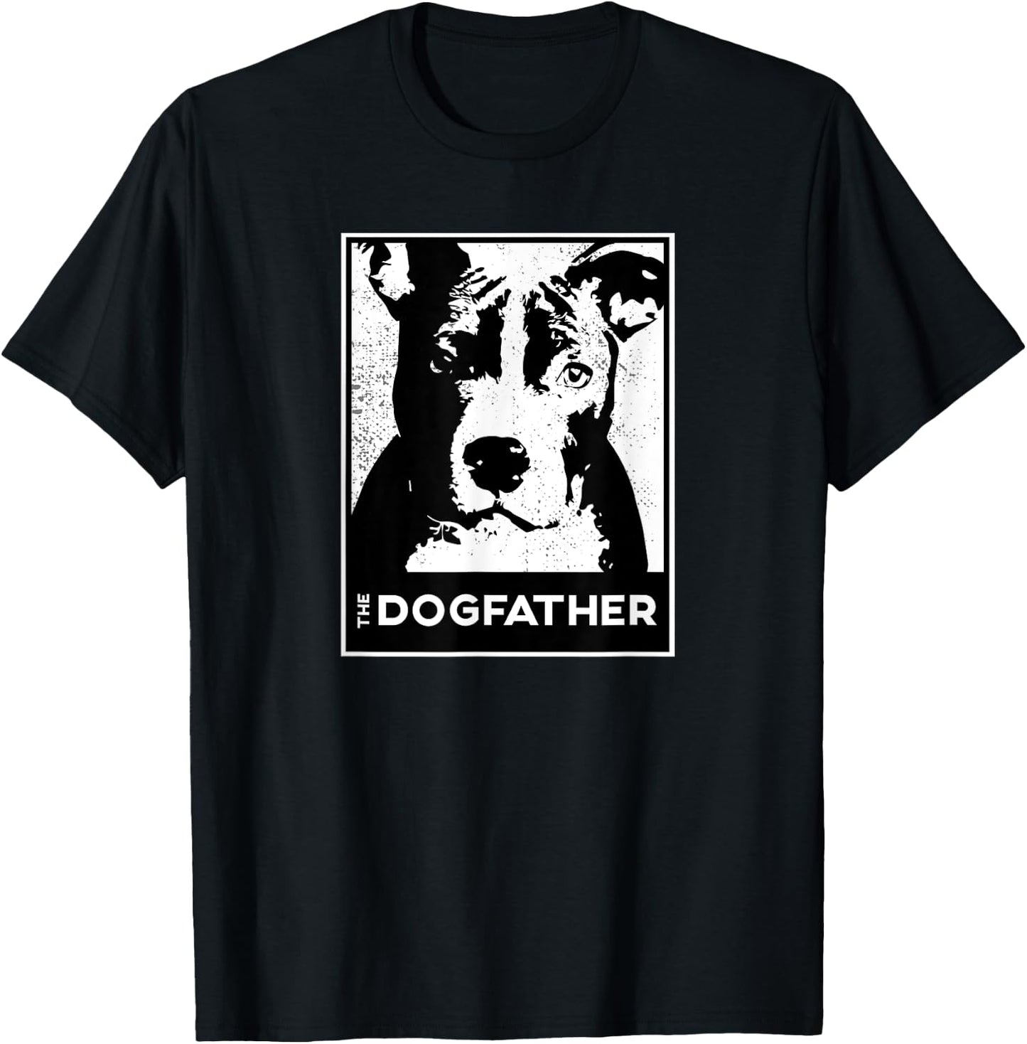 Pit Bull Terrier The Dog-father Funny Dog Dad T-Shirt - T-Shirt | Black