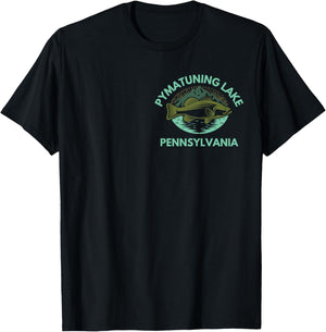 PYMATUNING Lake Pennsylvania Trip Family Fishing Camping T-Shirt - T-Shirt | Black