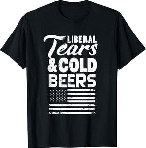 Liberal Tears and Cold Beers T-Shirt - T-Shirt | Black